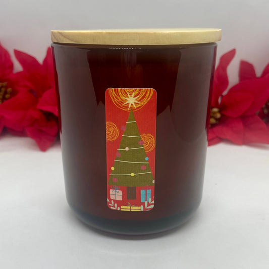 ROUNDED AMBER-TANNENBAUM TIDINGS - Jamcat Candles