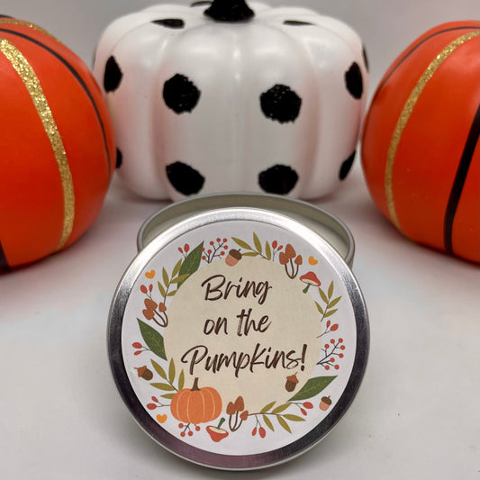 BRING ON THE PUMPKINS TIN - Jamcat Candles